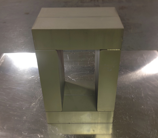 assembly of powder core blocks